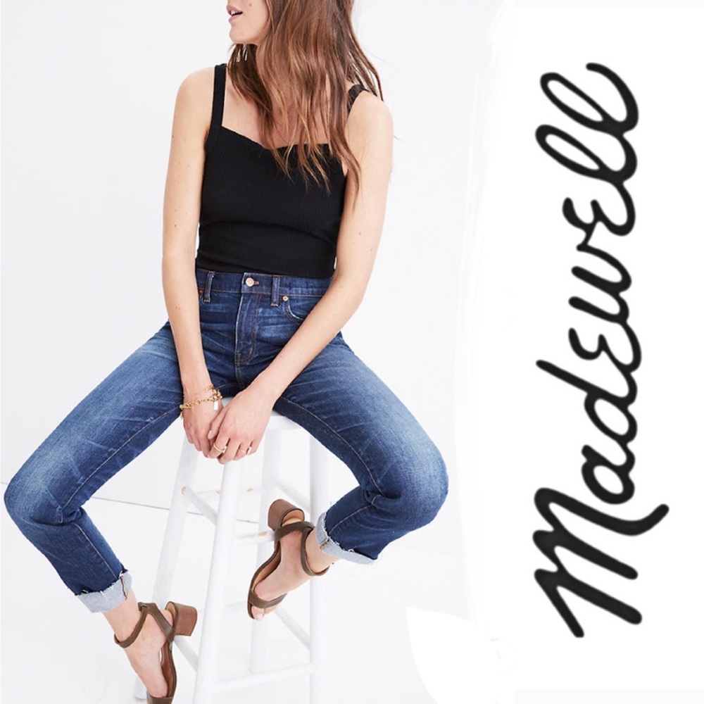 Madewell High Rise 10” Slim Boyjean Size 26
